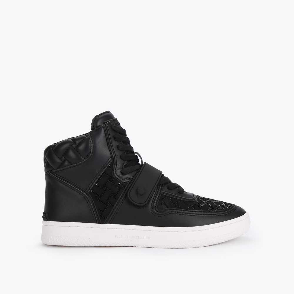Black Kurt Geiger Legacy Crystal Women's Sneakers | UAE-31452699