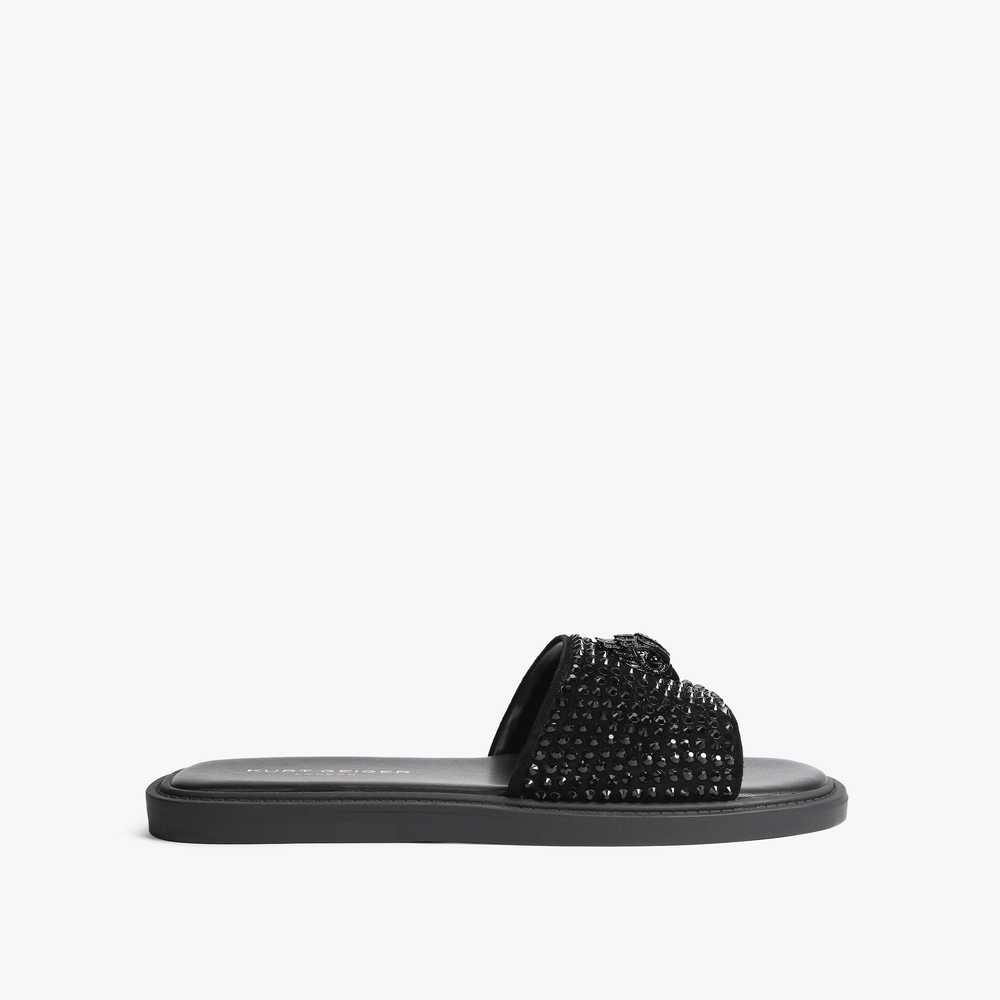 Black Kurt Geiger Oscar Men's Sandals | UAE-90281649