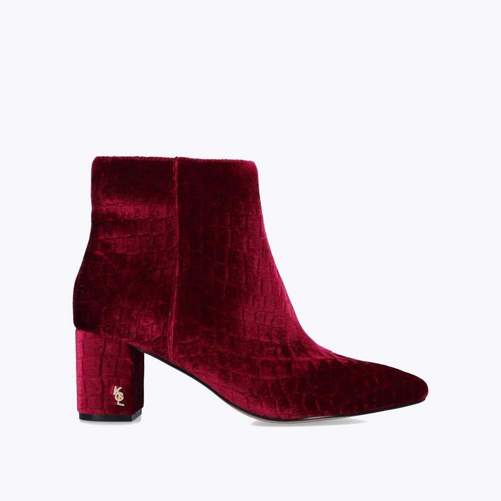 Burgundy Kurt Geiger Burlington Women's Ankle Boots | UAE-76981029