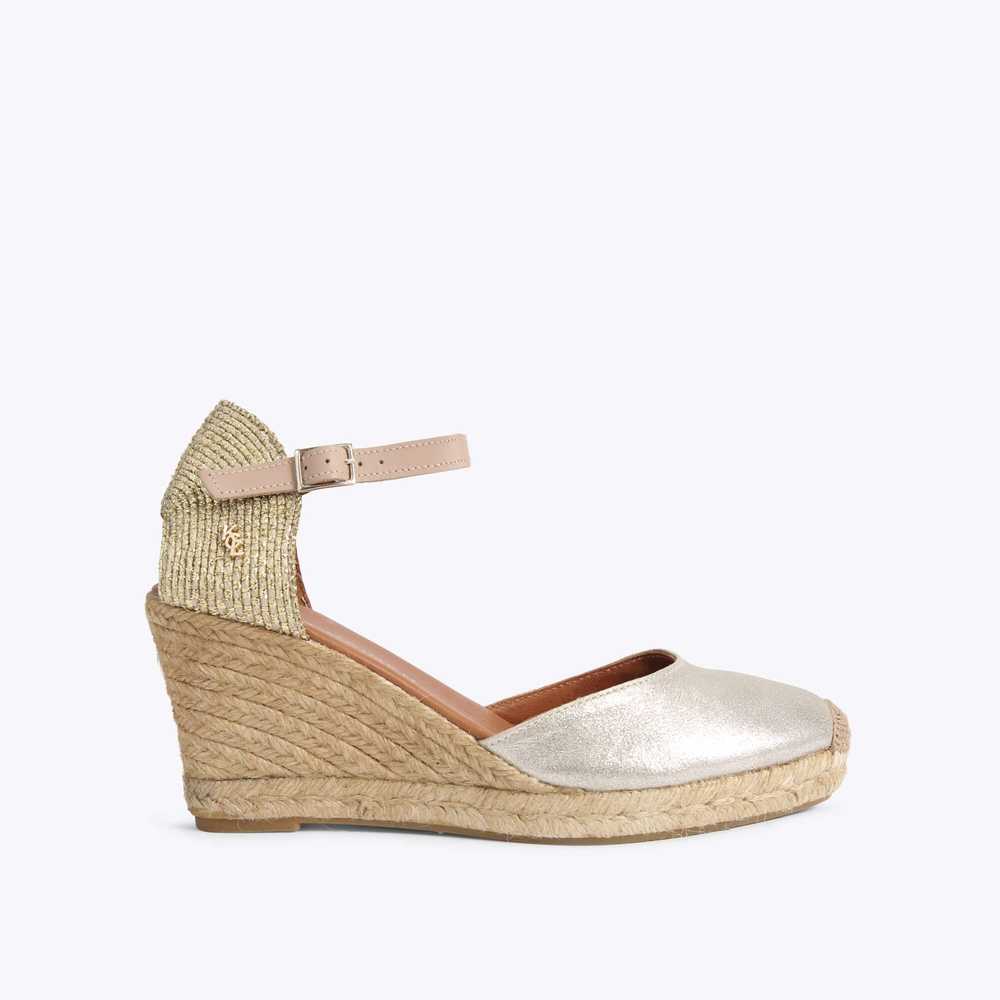 Gold Kurt Geiger Monty Women's Espadrille | UAE-98127069