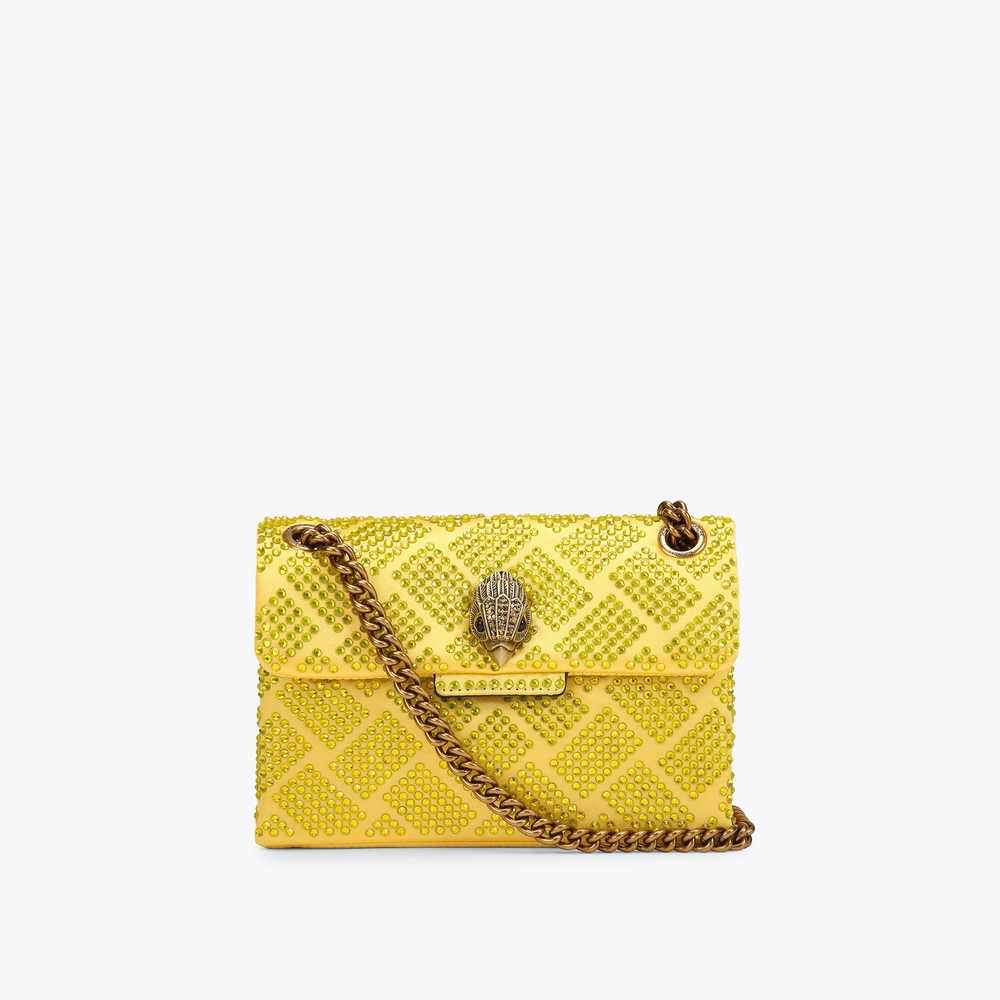 Yellow Kurt Geiger Fabric Mini Kensington Women's Purses | UAE-14865329